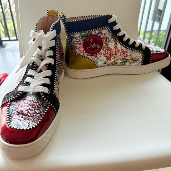 Christian Louboutin Multicolor High-Top Sneakers